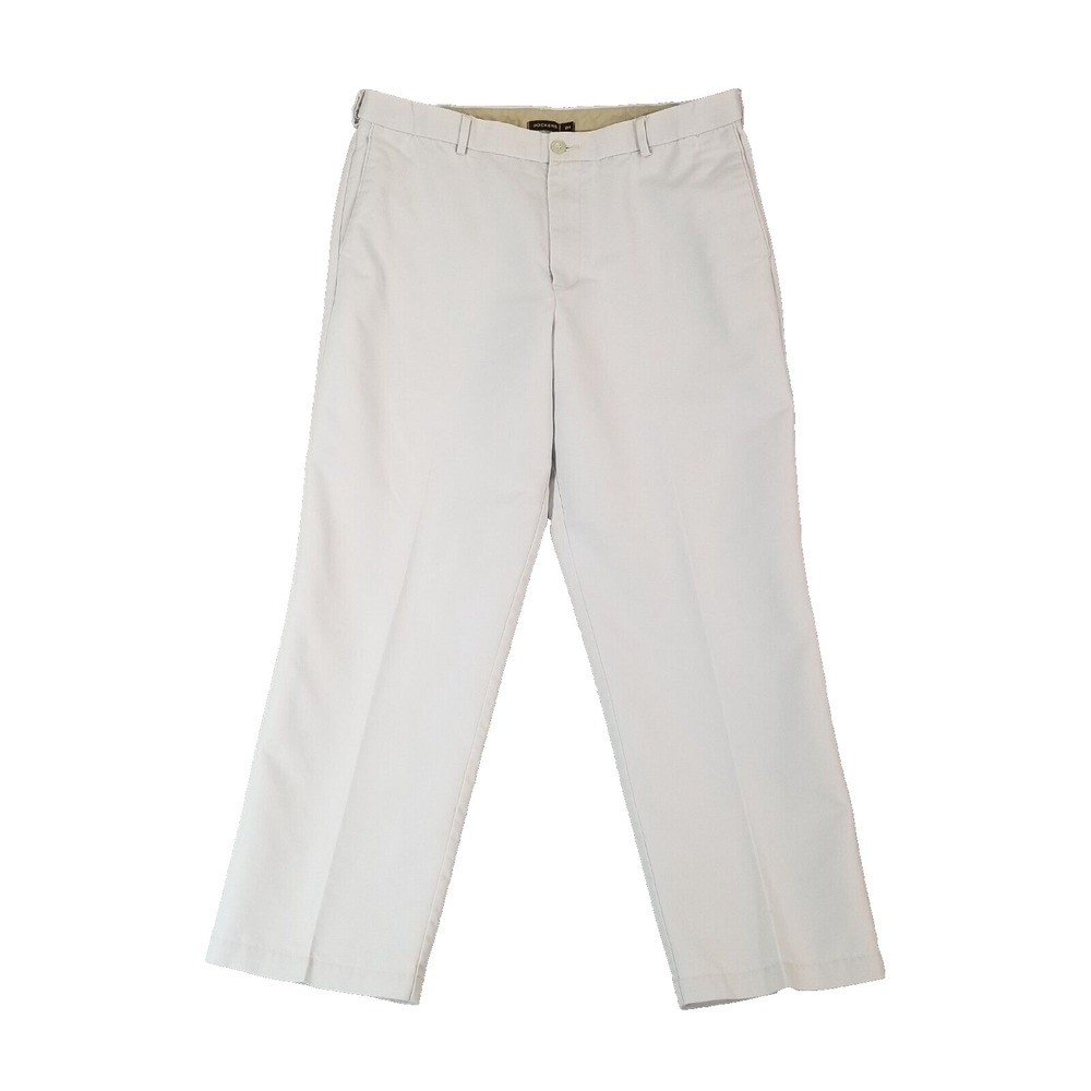 Dockers Pants Mens 38x32 Gray D4 Khaki Chino Comfort Waist Preppy Stretch